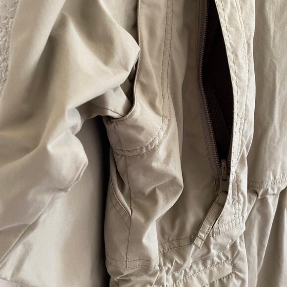 Vintage Royal Robbins Go Everywhere Convertible Jacket Vest Khaki Nylon Womens S - Picture 4 of 16